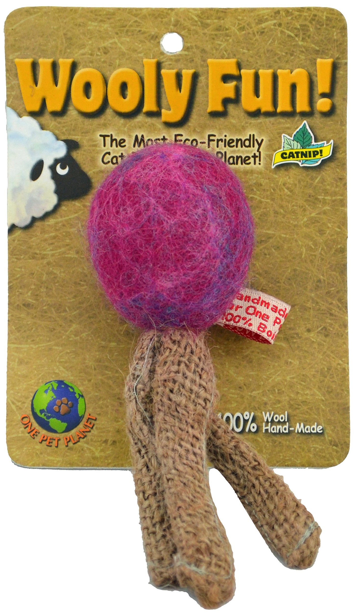 One Pet Planet Wooly Fun Triple Taile Ball