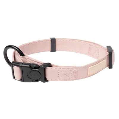 FuzzYard Life Dog Collars | Size M | Stylish Premium Cotton Design in Soft Blush Perfect for Everyday Wear