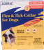 Packaged Zodiac Flea & Tick Collar for Dogs, orange collar, front view.