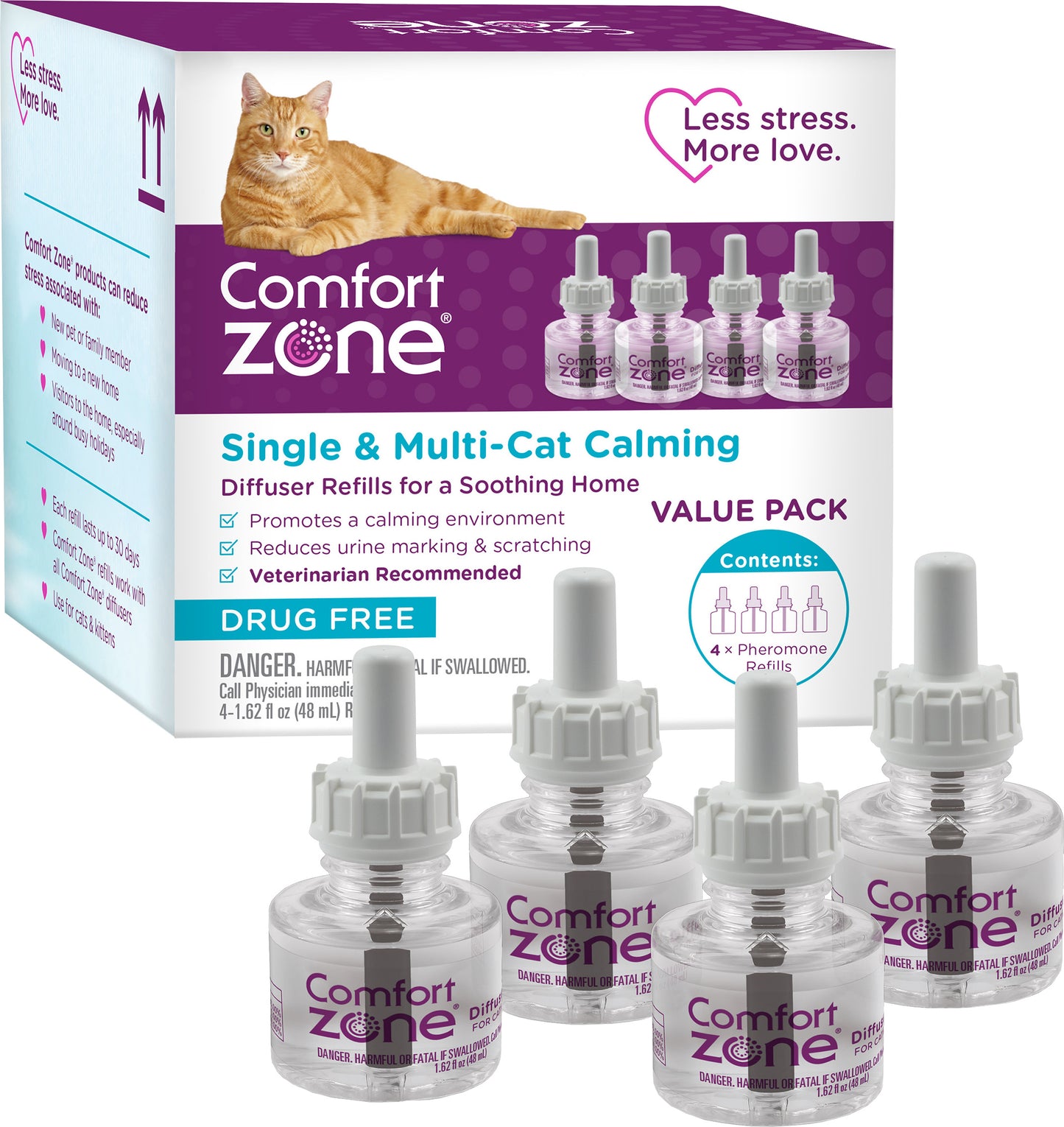Comfort Zone Soothing Diffuser Refill For Cats
