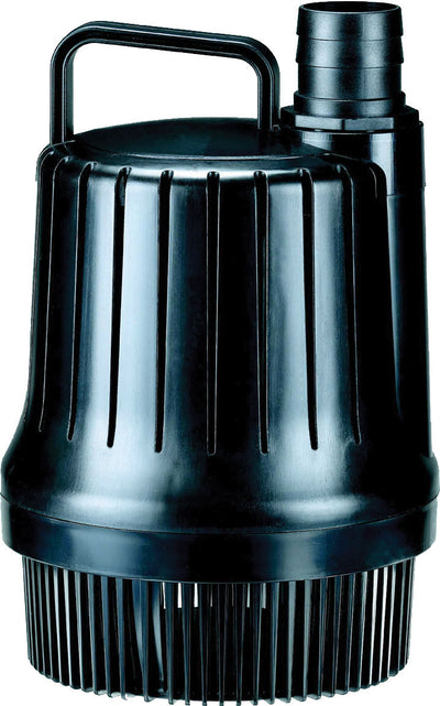 Black Pondmaster Magnetic Drive Waterfall/Skimmer Pump, 2000 GPH, front close-up view