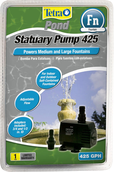 Packaged Tetra Pond Statuary Fountain Pump 425 GPH with pump and fountain image