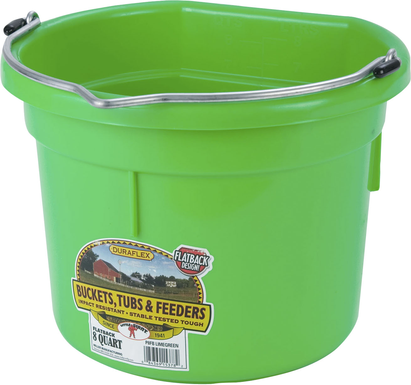 Little Giant Duraflex Plastic Flat Back Bucket