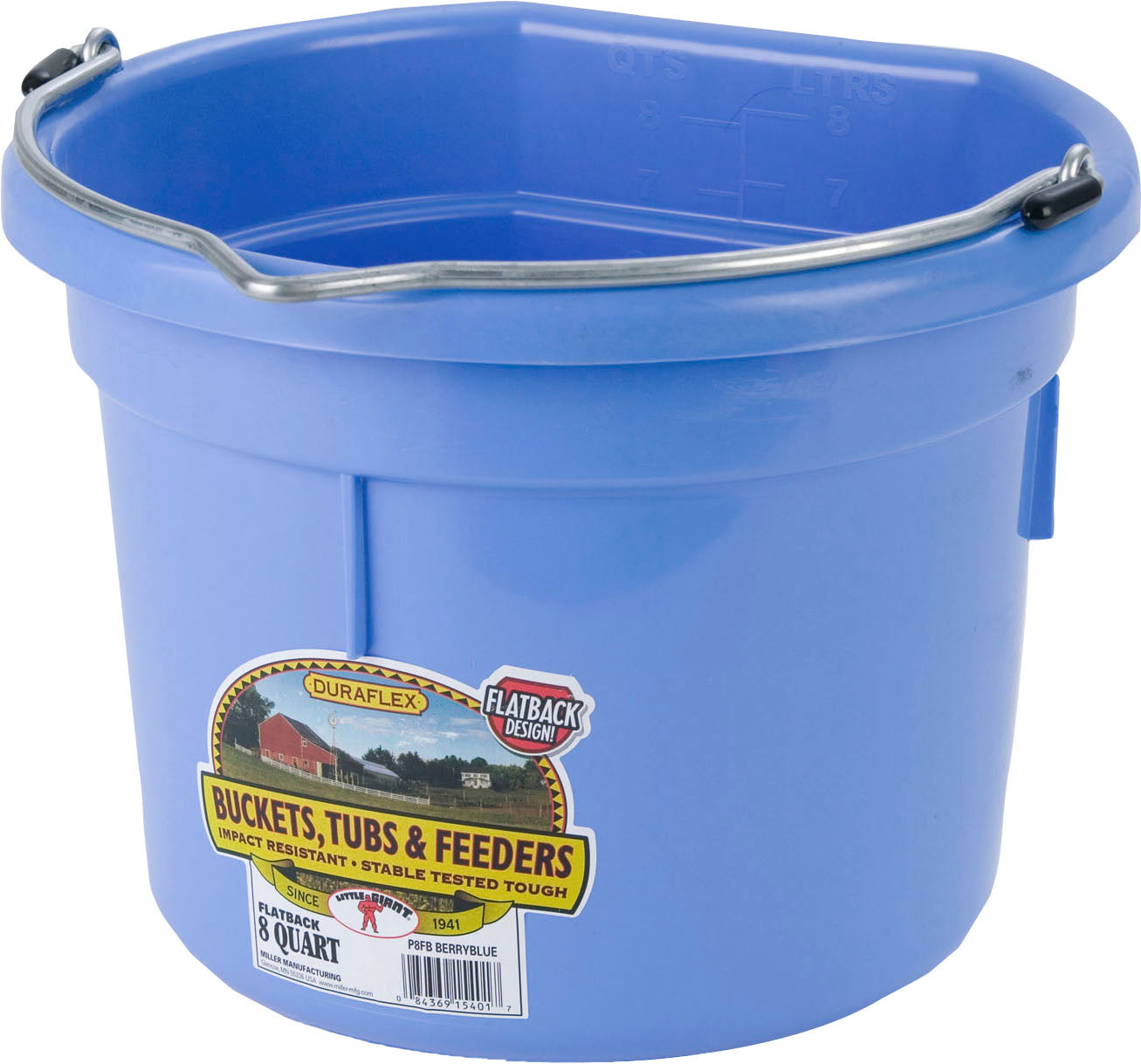 Little Giant Duraflex Plastic Flat Back Bucket