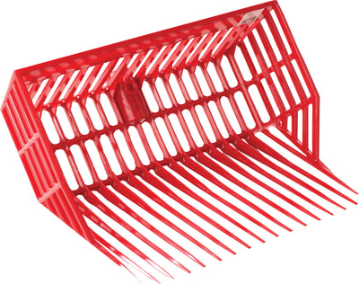 Red Little Giant Durapitch II replacement fork head, 13x16 inch, close-up view