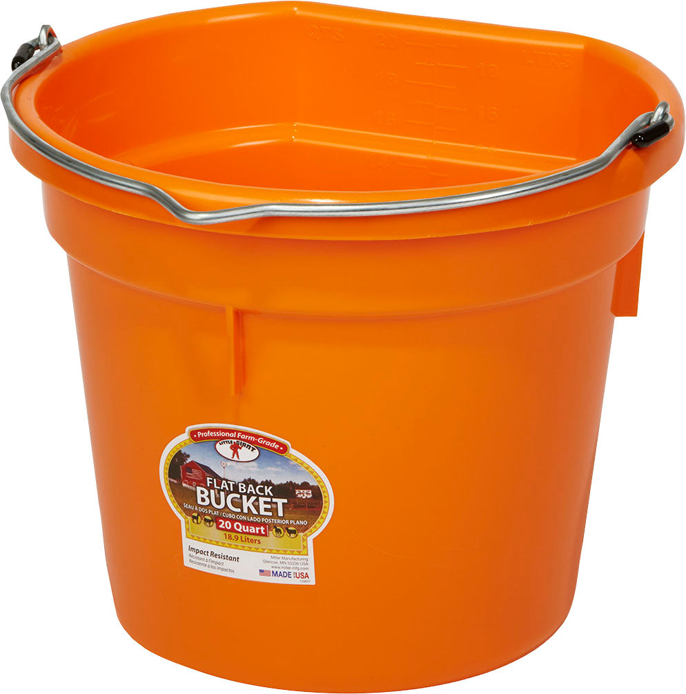 Little Giant Duraflex Plastic Flat Back Bucket