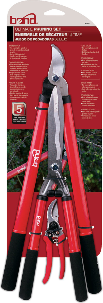Bond Lopper-Hedge Shear-Pruner Combo Set