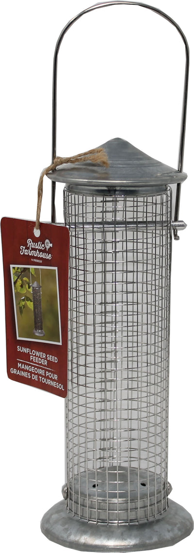 Rustic Farmhouse Silo Sunflower Seed Feeder