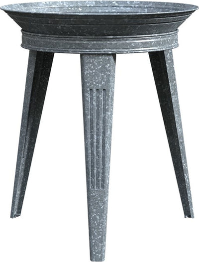 Rustic Farmhouse Galvanized Metal Birdbath