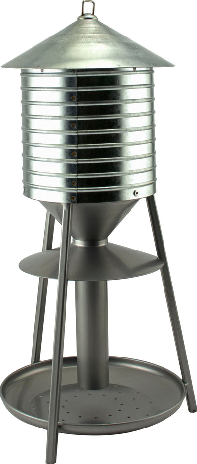 Rustic Farmhouse Water Tower Feeder W/Seed Tray
