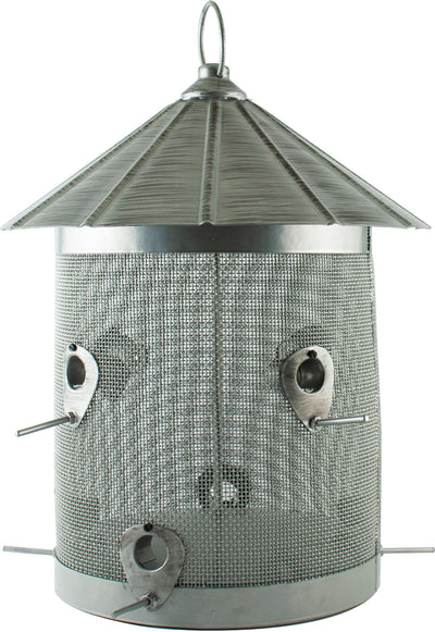 Rustic Farmhouse Galvanized Silo Combo Feeder