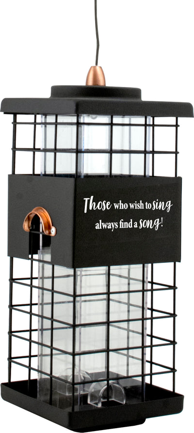 Modern Farmhouse Motivational Seed Feeder