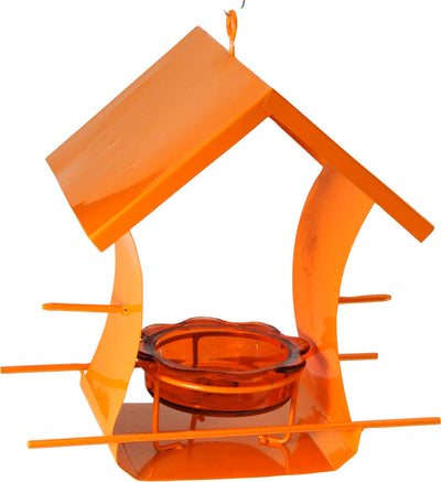 Metal House Oriole Feeder
