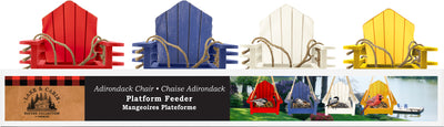 Adirondack Chair Platform Feeders (Pack Of 12)