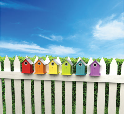 Corrugated Metal Wren/Chickadee Houses (Pack Of 6)