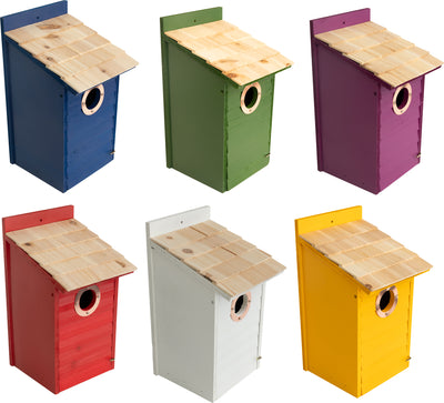 Lake & Cabin Woodland Bluebird Houses (Pack Of 6)