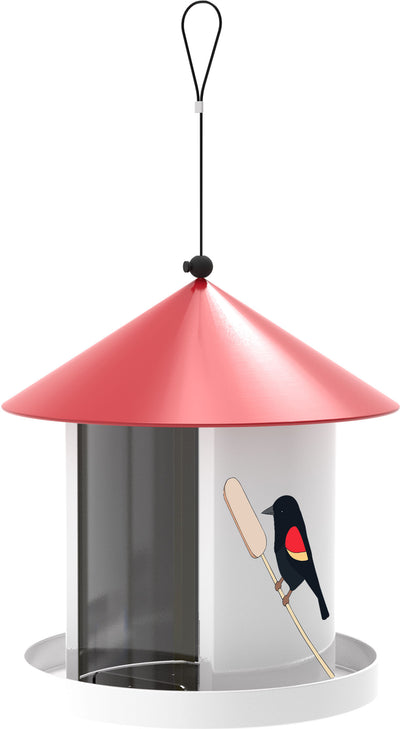 Limited Edition Eggpicnic Round Metal Hopper Feedr