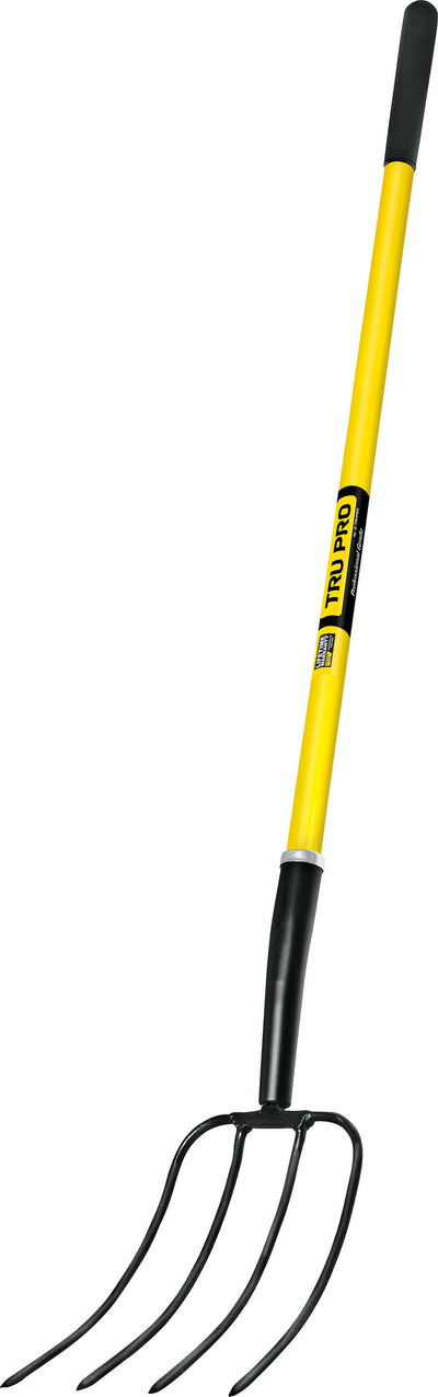 Tru Pro 4 Tine Forged Manure Fork W/Long Handle
