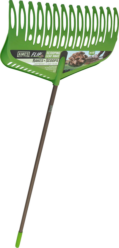 Ames Flip Scooping Leaf Rake
