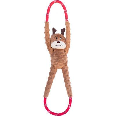 Zippypaws Holiday Ropetugz Reindeer