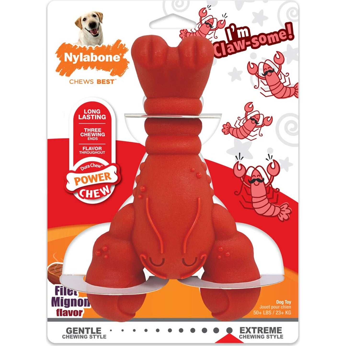 Nylabone Power Chew Lobster I'M Claw-Some