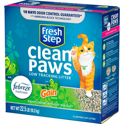 Fresh Step Clean Paws Clumping Litter W/Frebreze