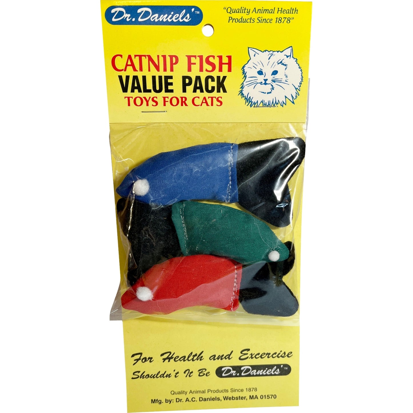 Dr. Daniels Catnip Fish 100% - Catnip Filled