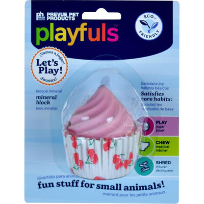 Pink Cupcake Treat Mineral Block Small Animal