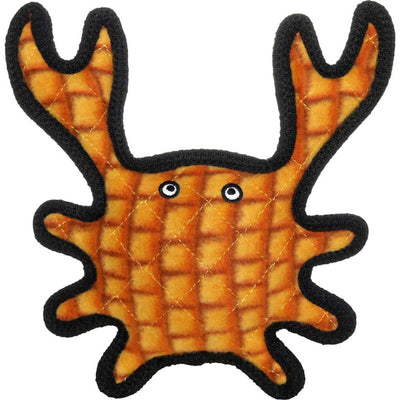 Tuffy Med Crab Durable Squeaky Soft Dog Toy