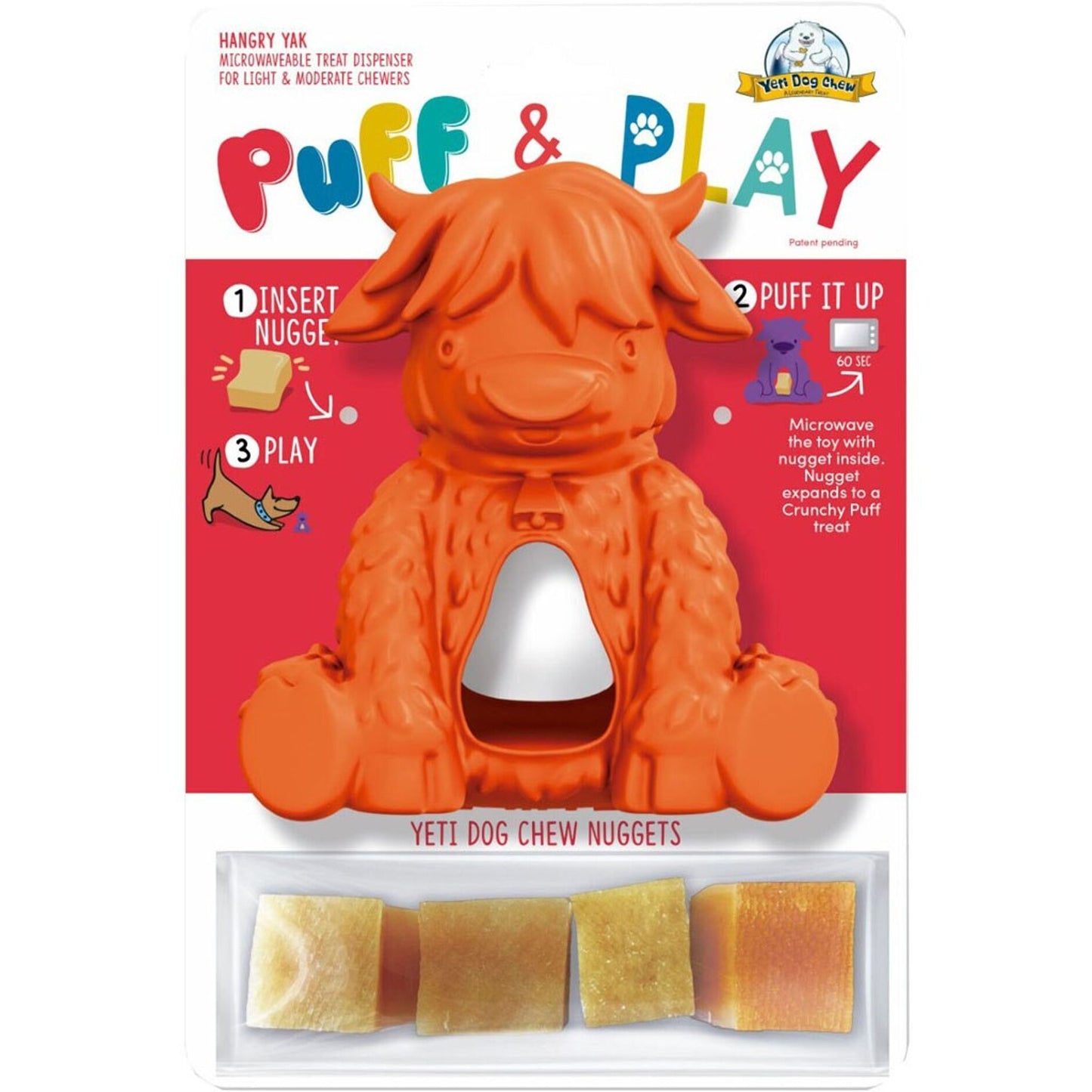 Yeti Pet Products Hangry Yak Puff & Play Dog Toy