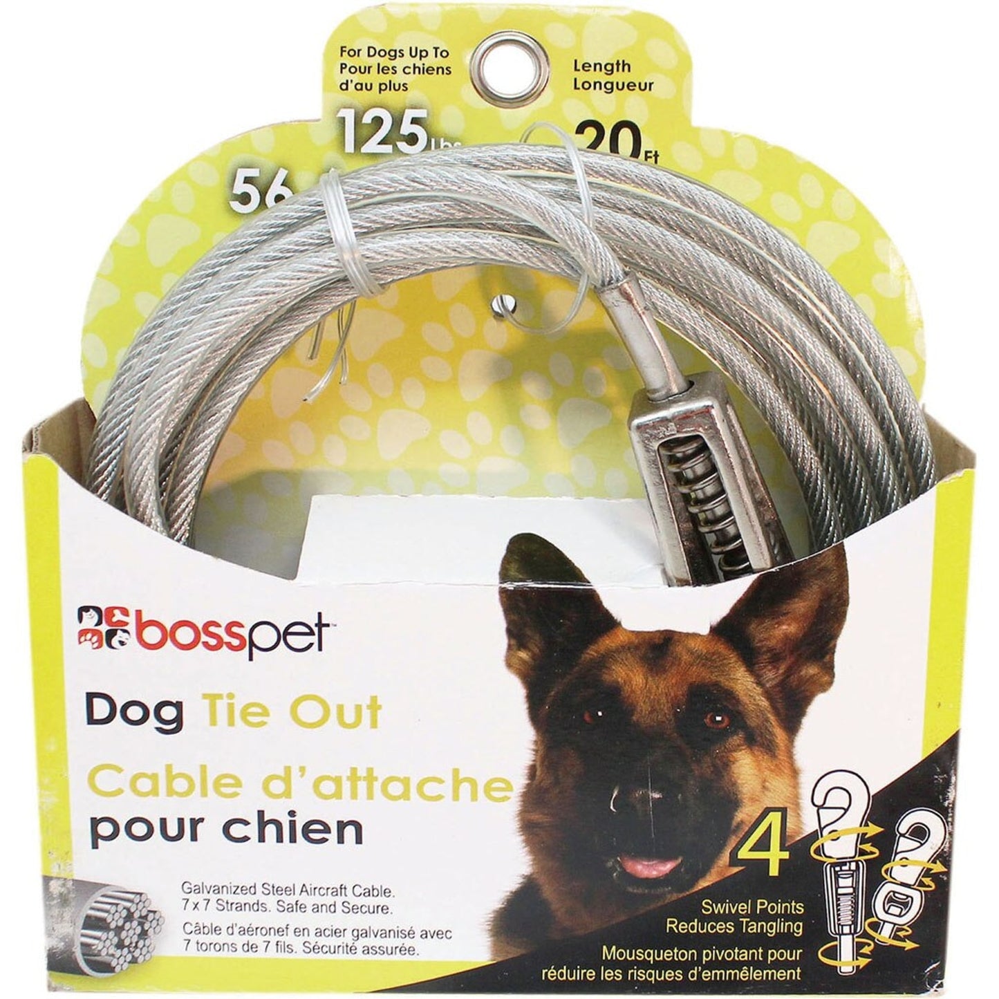 Boss Pet Tie-Out W/ Spring