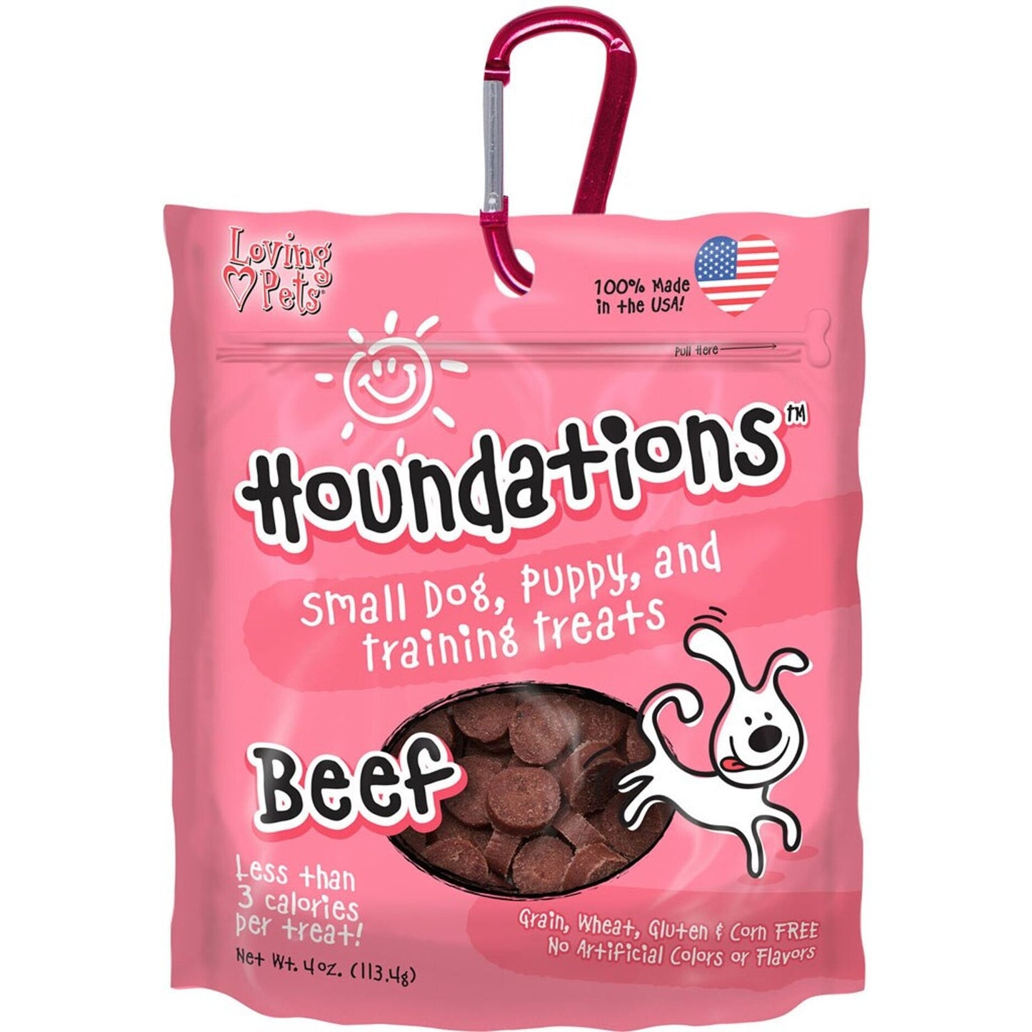 Houndations Usa Training Treats W/Carabiner