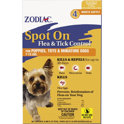 Zodiac Spot On Flea & Tick Control For Dogs