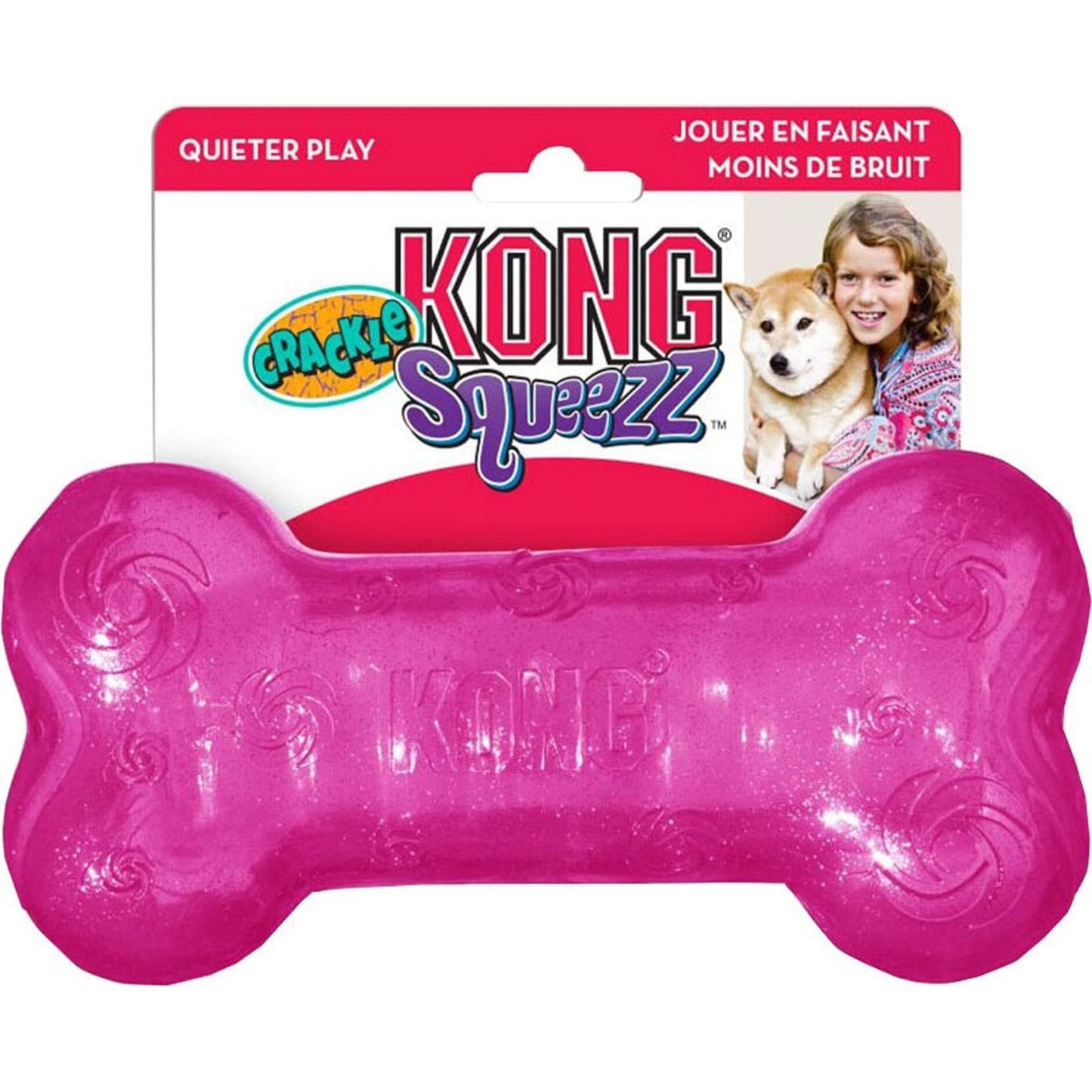 Kong Squeezz Crackle Bone