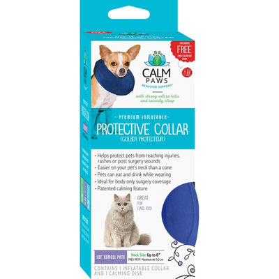 Protective Inflatable Collar W/Dog Calming Disk