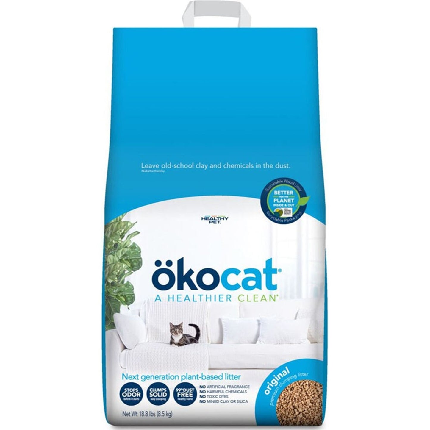 Okocat Original Premium Clumping Cat Litter