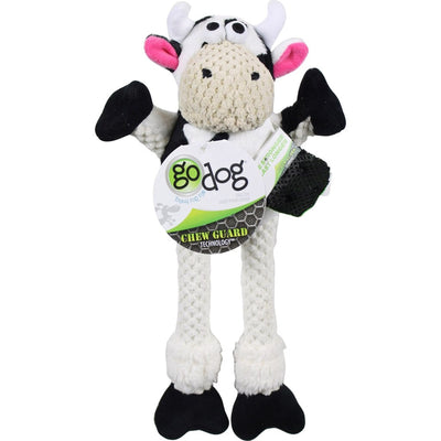 Godog Checkers Skinny Cow Dog Toy