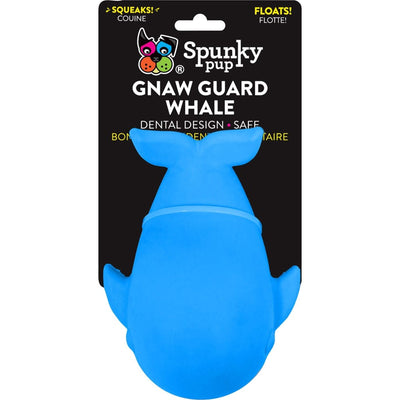 Spunkypup Gnaw Guard Squeaky Toy Whale