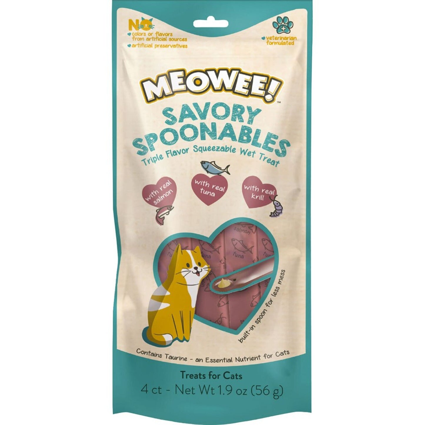 Meowee! Savory Spoonables Squeezable Wet Cat Treat