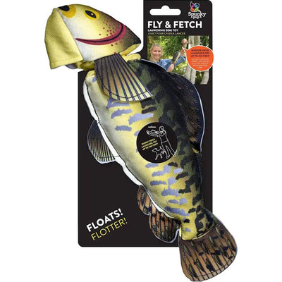 Spunkypup Fly & Fetch Launch Plush Toy Fish
