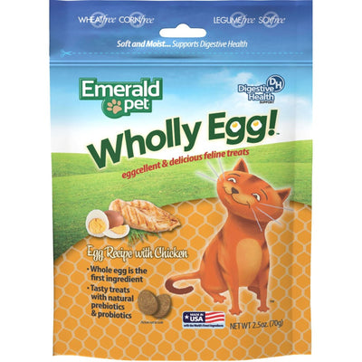 Emerald Pet Wholly Egg Digestive Health Treats Fel