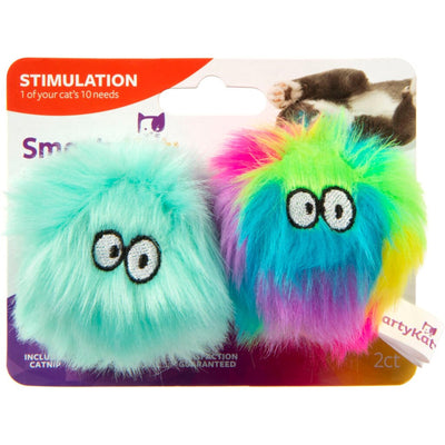 Smartykat Fuzzy Friends Catnip Ball Cat Toys