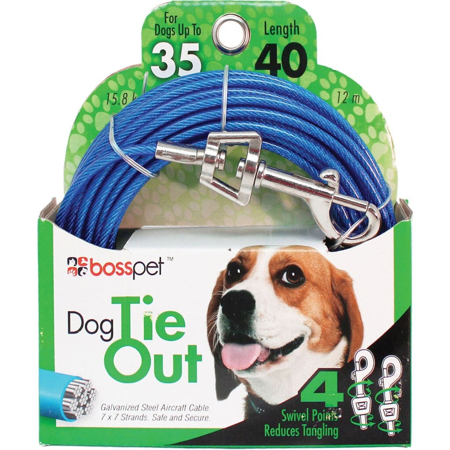 Boss Pet Tie-Out Swivel Snap