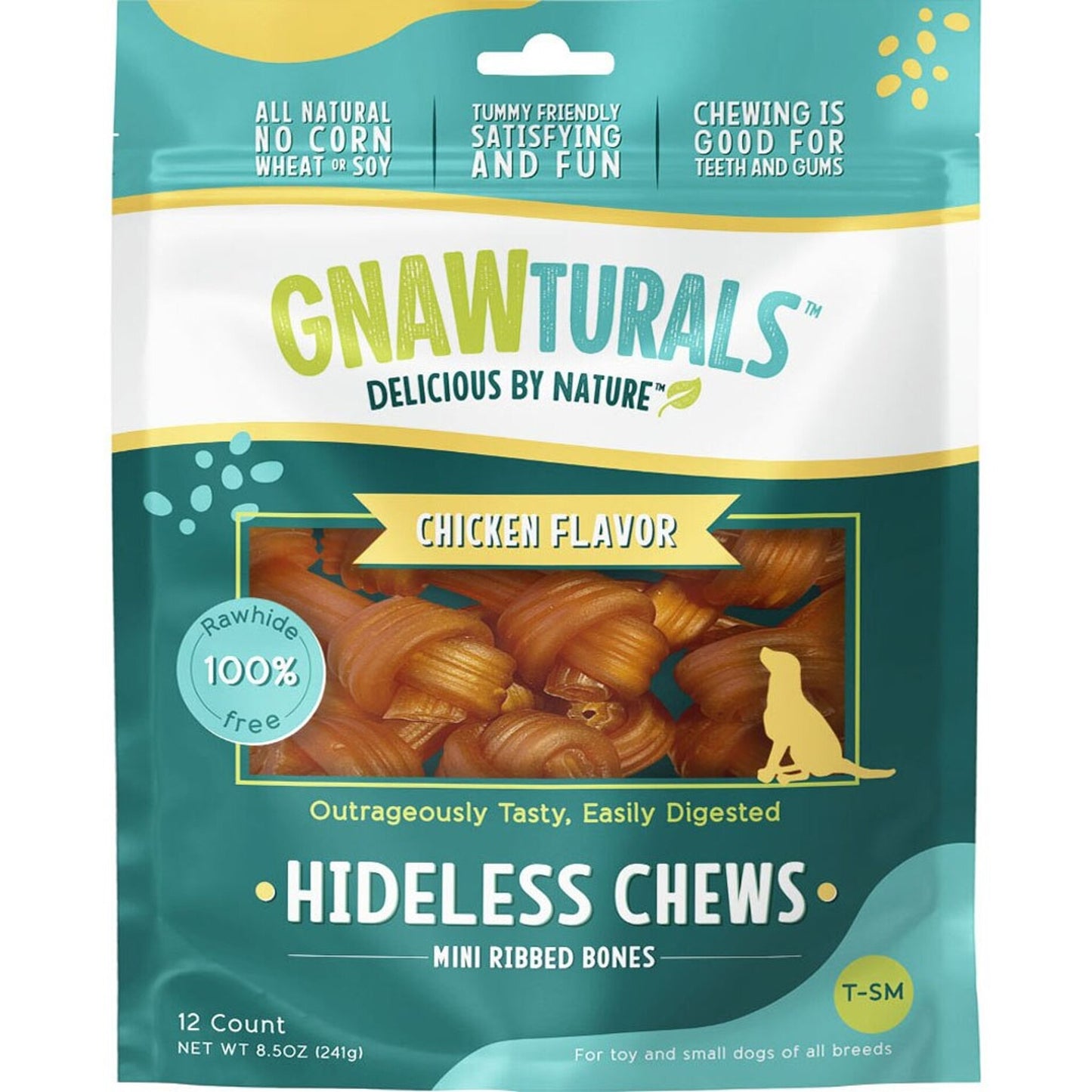 Gnawturals Hideless Chews Ribbed Bone