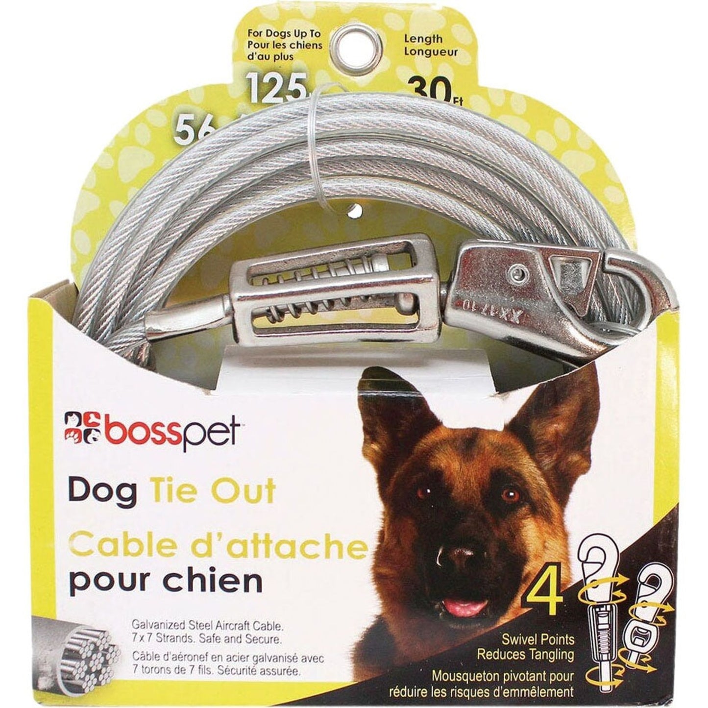 Boss Pet Tie-Out W/ Spring