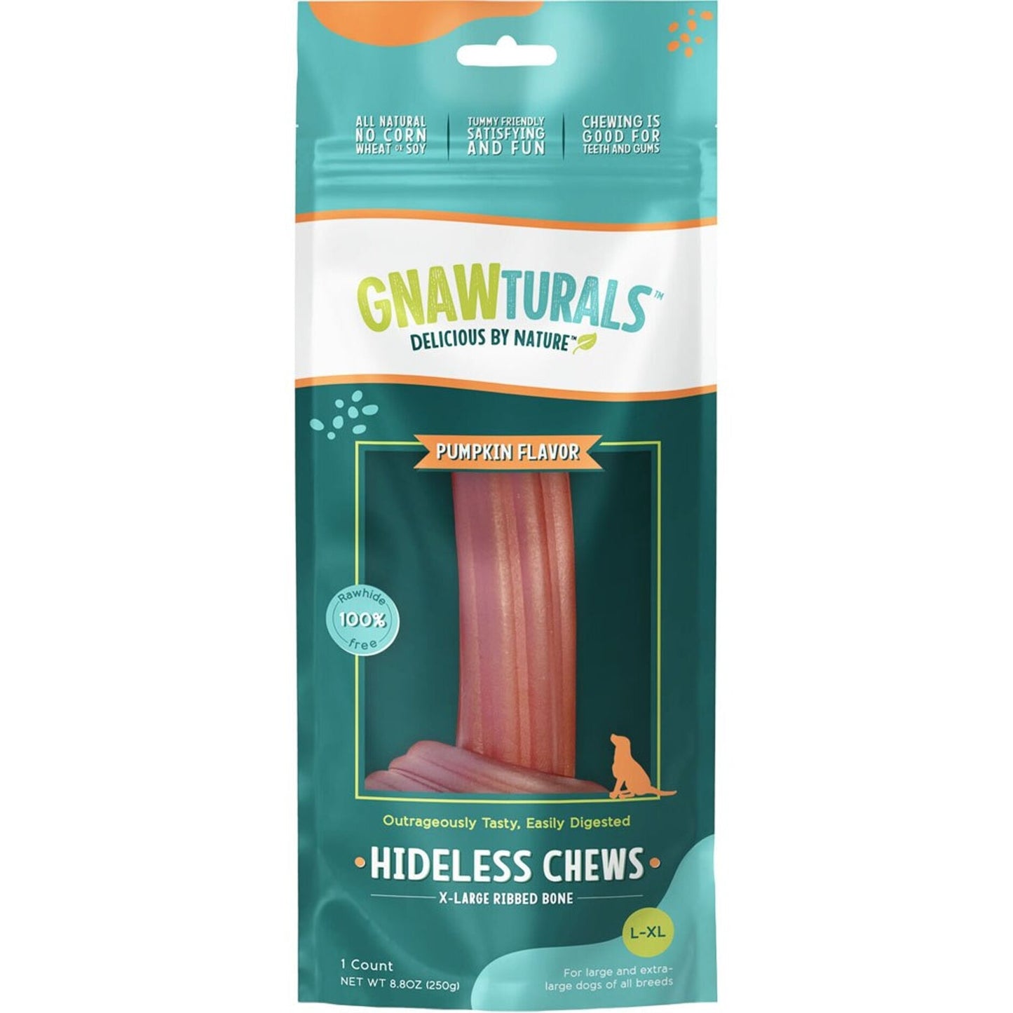Gnawturals Hideless Chews Ribbed Bone