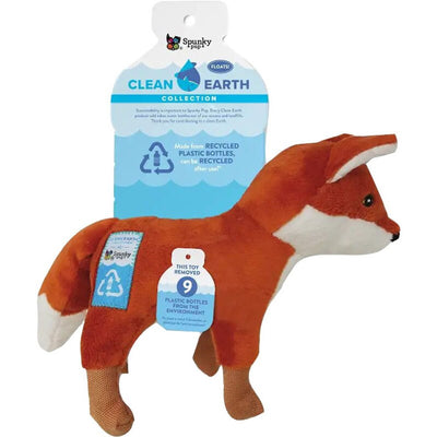 Spunkypup Clean Earth Recycled Plush Toy Fox