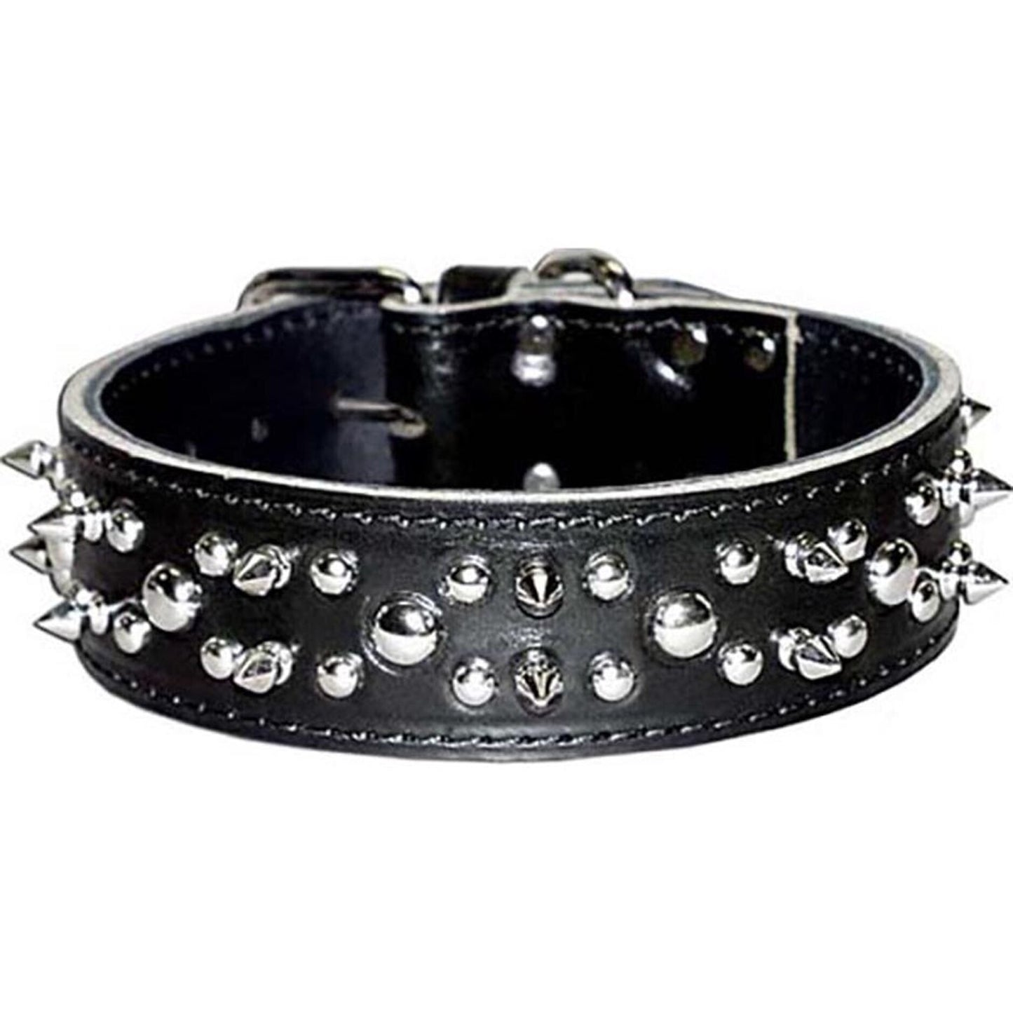Latigo Leather Spike/Stud Dog Collar