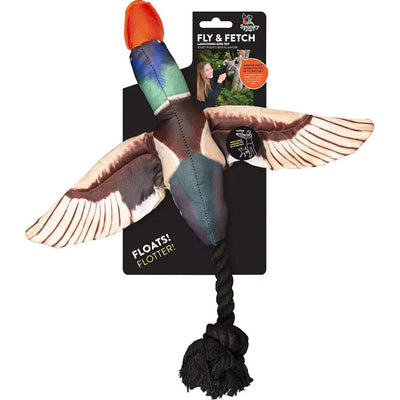 Spunkypup Fly & Fetch Launch Plush Toy Duck