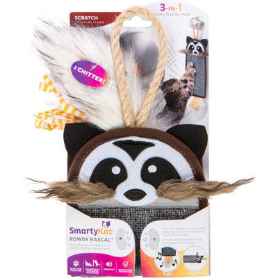 Smartykat Rowdy Rascal Cat Scratcher/Sound Cat Toy